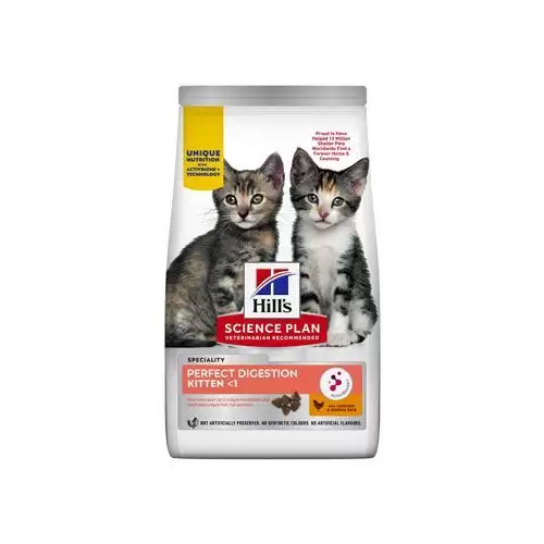Hill's Fel. SP+AB Perfect Dig Kitten Chick Rice 1,5kg
