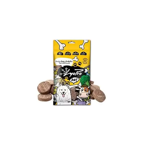 Lyopro Dog poch. mrazem sušený Hovězí chips s brok.50g