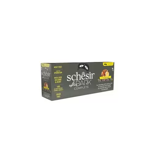 Schesir Cat konz. After Dark Wholefood Variety 12x80g