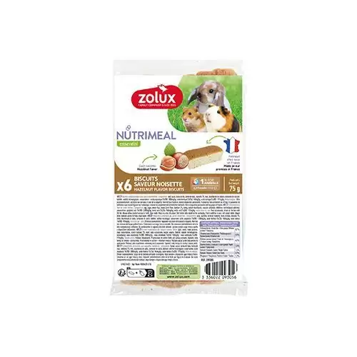 Poch. NUTRIMEAL Cookies hlodavci oříšky 6ks Zolux