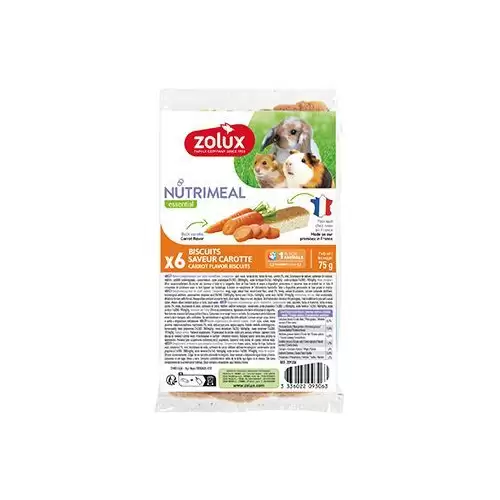 Poch. NUTRIMEAL Cookies hlodavci mrkev 6ks Zolux