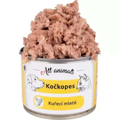  ALL ANIMALS Kočkopes konz. Kuřecí mleté 200g