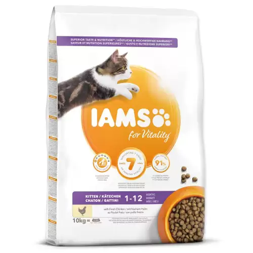 Krmivo IAMS Cat Kitten Chicken 10kg 