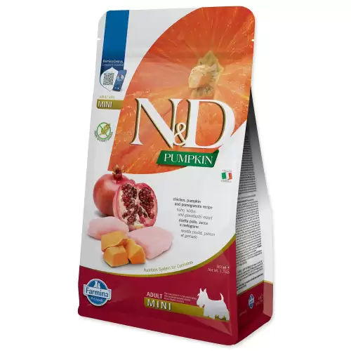 Krmivo N&D Dog Adult Mini Grain Free Pumpkin Chicken & Pomegranate 0,8kg
