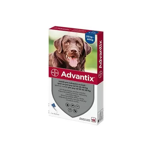 Advantix Spot-on 1x4ml pro psy nad 25-40kg