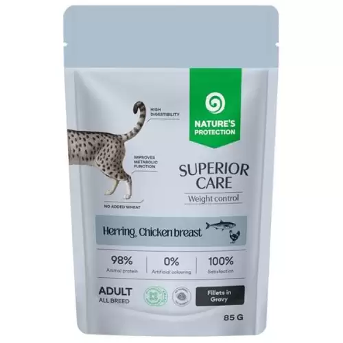  Nature's Protection Superior Care Cat kaps. Weight Control Herring/Chicken 85 g