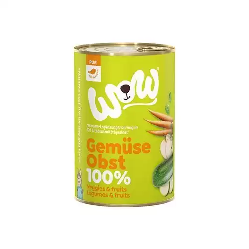 WOW Dog konz. PUR zelenina a ovoce 400g