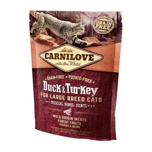  Carnilove Cat Adult Duck & Turkey Large B.Grain Fr 0,4 kg