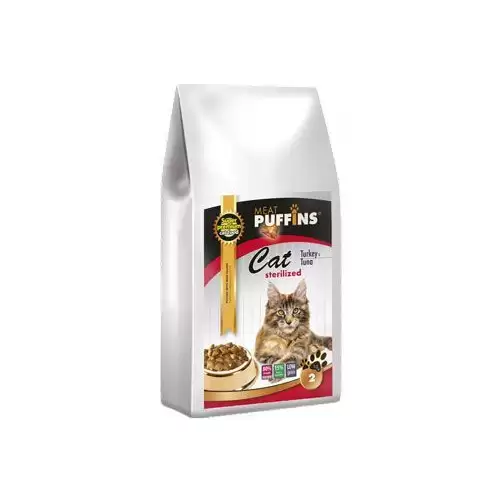 Puffins Cat Sterilised Turkey&Tuna 2kg