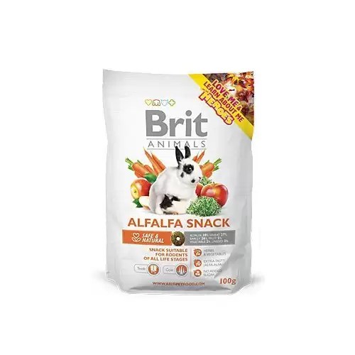 Brit Animals Alfalfa Snack for Rodents 100g