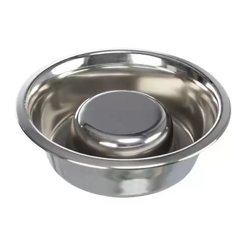 Miska k pomalému krmení, nerez 1,1 l/ø 21 cm
