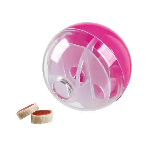 Míček na pamlsky pro kočky, různobarevný  5 cm