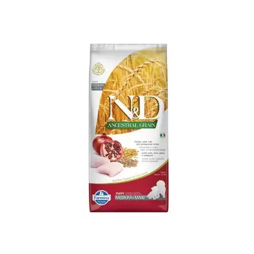 N&D LG DOG Puppy M/L Chicken & Pomegranate 2,5kg