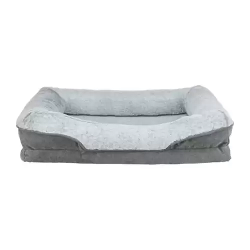 Vital Bed LINO, ortopedický obdélníkový pelech, šedá/světlešedá 90 x 65 cm