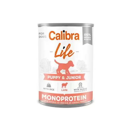Calibra Dog Life  konz.Puppy&Junior Lamb&rice 400g