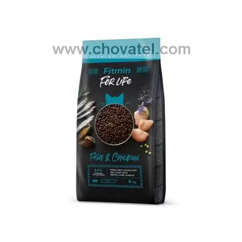 Fitmin Cat For Life Adult Fish and Chicken 2 x 8kg SLEVA
