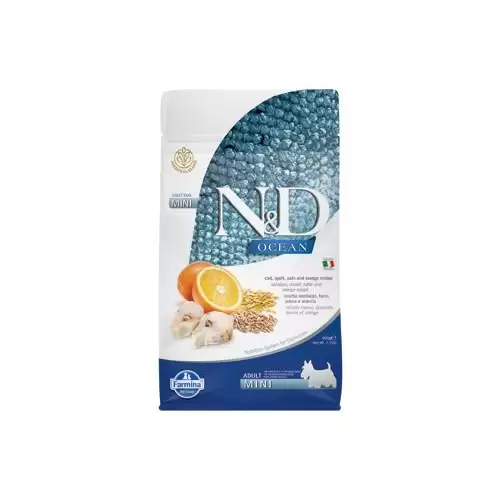 N&D OCEAN DOG LG Adult Mini Codfish & Orange 800g