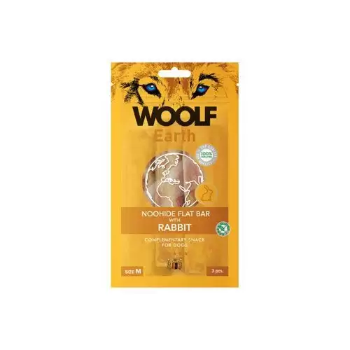WOOLF Earth poch. NooHide M Flat Bar Rabbit 90g