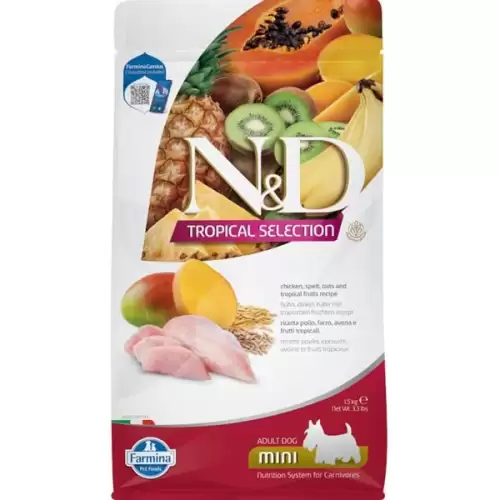  N&D TROPICAL SELECTION Dog LG Chicken Adult Mini 1,5 kg
