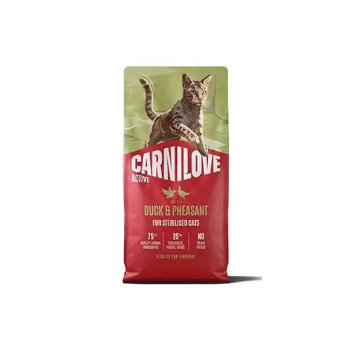 Carnilove Cat Active Dry Duck&Pheas.Steril.Ad.AB 6kg