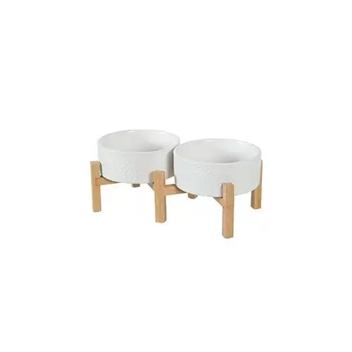 Miska keramická KERAMO DUO 1,4l bílá Zolux