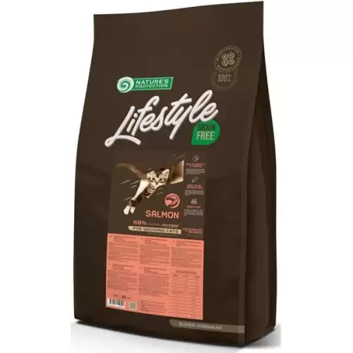  Nature's Protection Cat Dry LifeStyle GF Kitten Salmon 7 kg