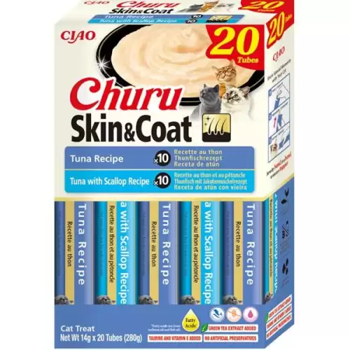  Inaba Churu Skin & Coat tuňák multipack 20 x 14g
