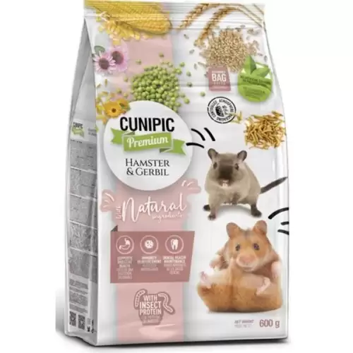  Cunipic Premium Hamster & Gerbil - křeček & pískomil 600 g