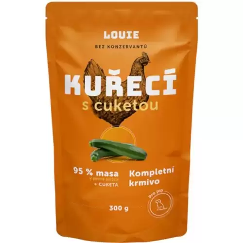  Louie kaps.pro psy kuřecí s cuketou 300g 