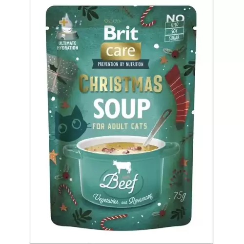  Brit Care Cat Christmas Beef Soup with carrot, peas and rosemary 75 g