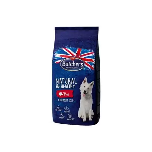 Butcher's Dog Natural&Healthy Dry s hovězím masem 15kg