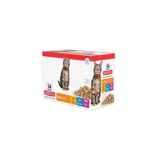 Hill's Fel. SP Adult Chick&Beef&Ocean Fish kapsa12x85g