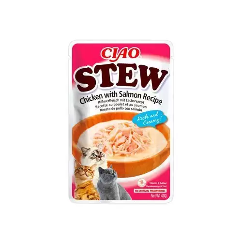Churu Cat Stew Chicken with Salmon Recipe 40g