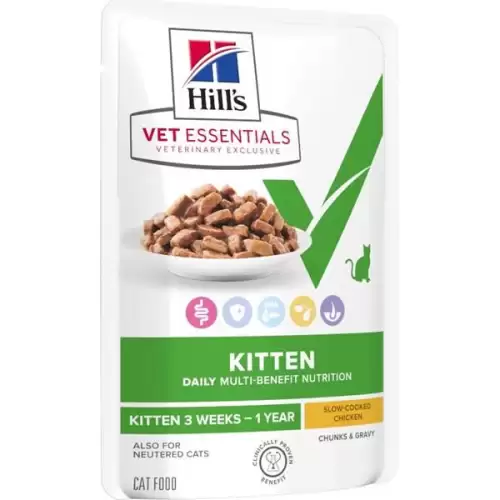  Hill's VetEssentials MULTI-BENEFIT kapsička Kitten Chicken 12 x 85 g