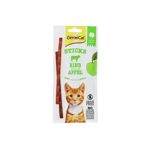 GimCat Superfood Duo-Sticks hovězí&jablko 3ks