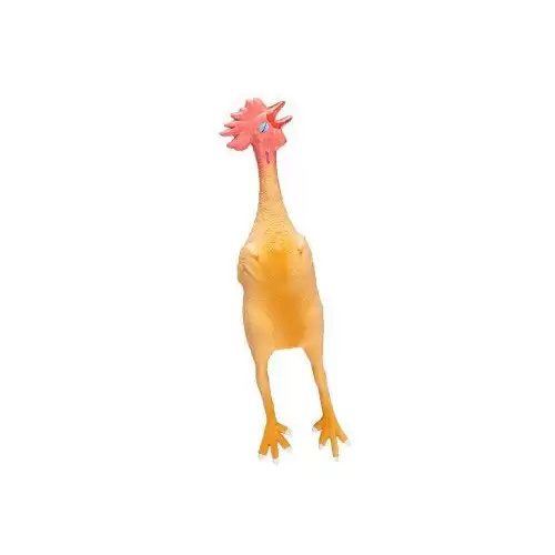 Hračka pes Kuře pískací 50cm latex KAR