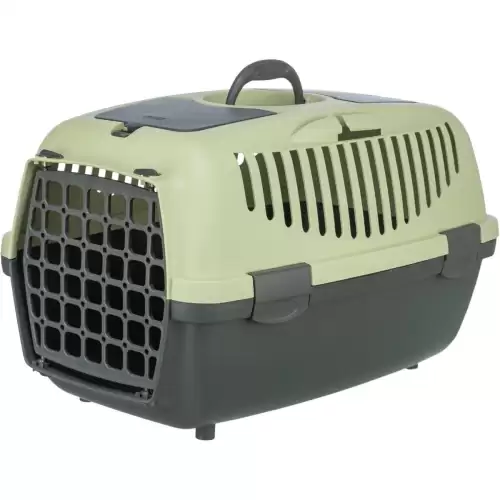Transportní box CAPRI II, XS-S: 37x34x55cm (max. 8kg), tmavě šedá/pastelově zelená