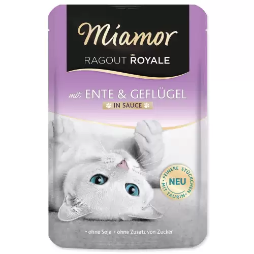 Kapsička Miamor Ragout Royale Adult kachna a drůbež ve šťávě 100g