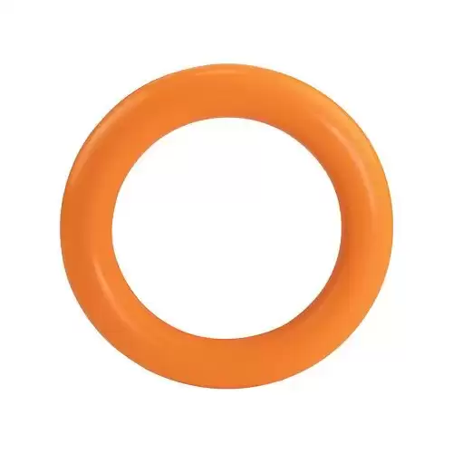 Tréninkový kruh, přírodní tvrdá guma HipHop ø 15,5 cm x 2,6 cm, barva oranžová
