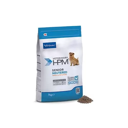 VET HPM Senior Dog Neutered Small&Toy 7kg NEW