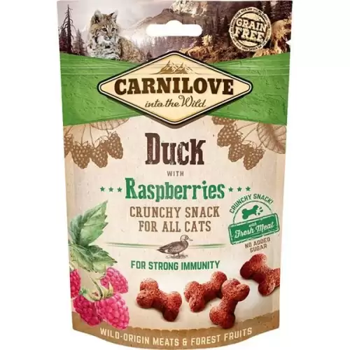  Carnilove Cat Crunchy Snack Duck with Raspberries with fresh meat 50 g