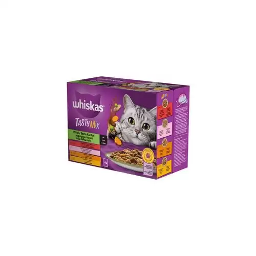 Whiskas kapsa Tasty Mix Chef's Choice ve šťávě 12x85g