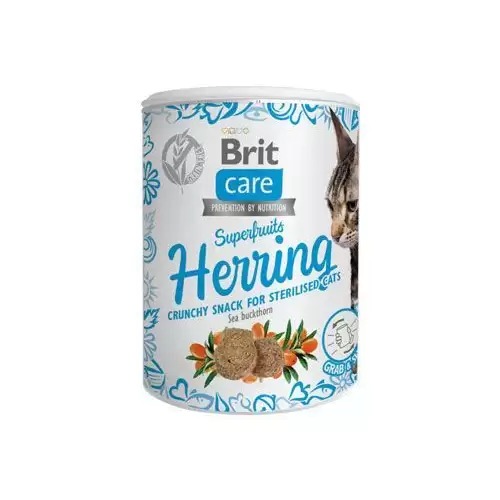 Brit Care Cat Snack Superfruits Herring 100g