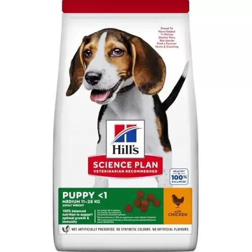  Hill's Science Plan Canine Puppy Medium Chicken 2,5 kg