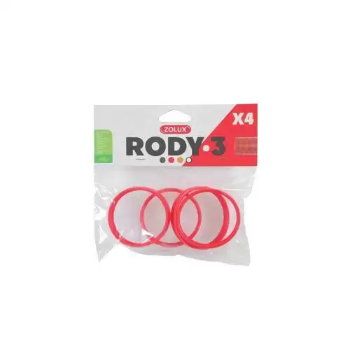 Komponenty Rody 3-spojovací kroužek červený 4ks Zolux