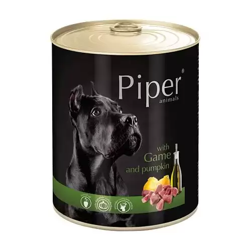 NEW PIPER se zvěřinou a dýní, konzerva pro psy 800 g