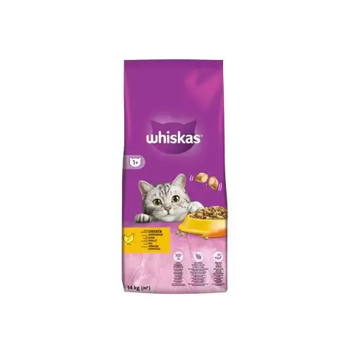 Whiskas Dry s kuřecím masem a játry 14kg