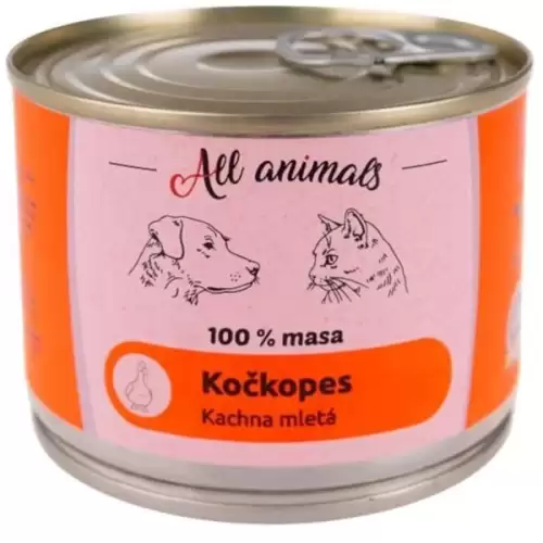  ALL ANIMALS Kočkopes konz. kachna mletá 200g