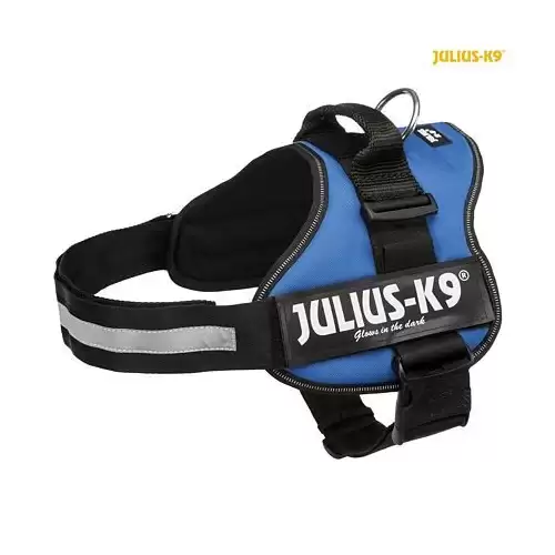 Julius-K9 silový postroj 1/L 66-85 cm/50 mm - modrý