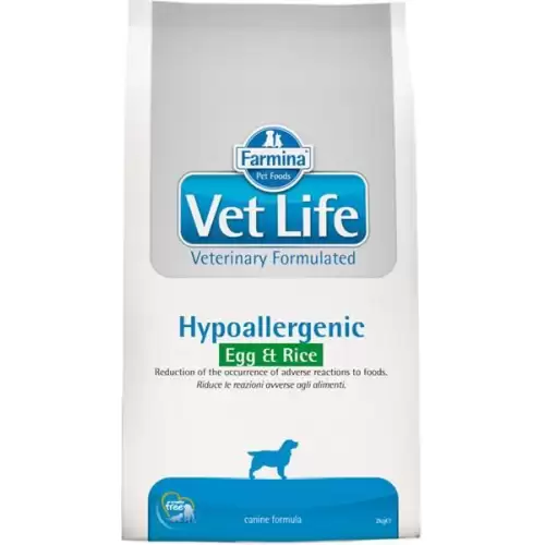  Vet Life Natural Canine Hypoallergenic Egg & Rice 2 kg